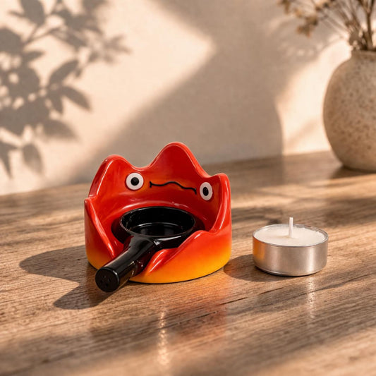 Calcifer Ceramic Oil Warmer – detail view