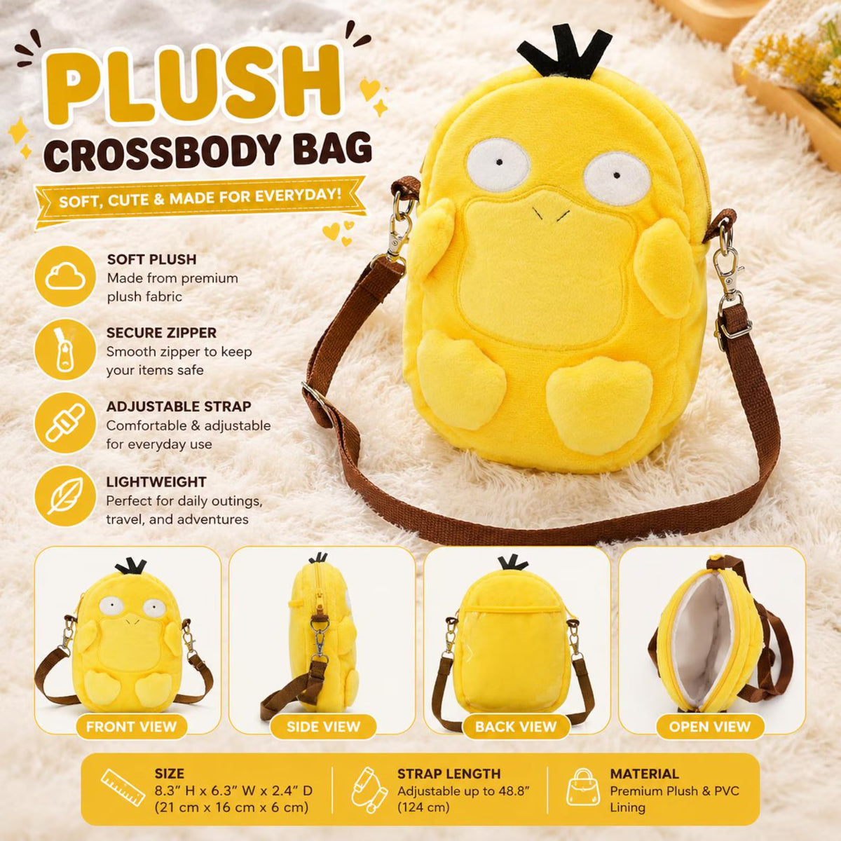 Psyduck Plush Backpack
