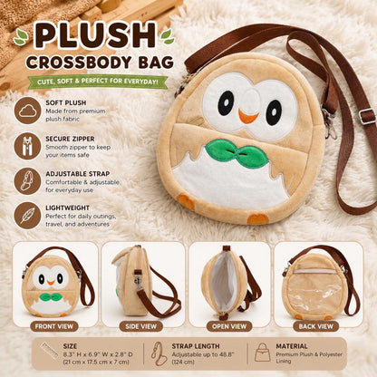 Rowlet Plush Backpack