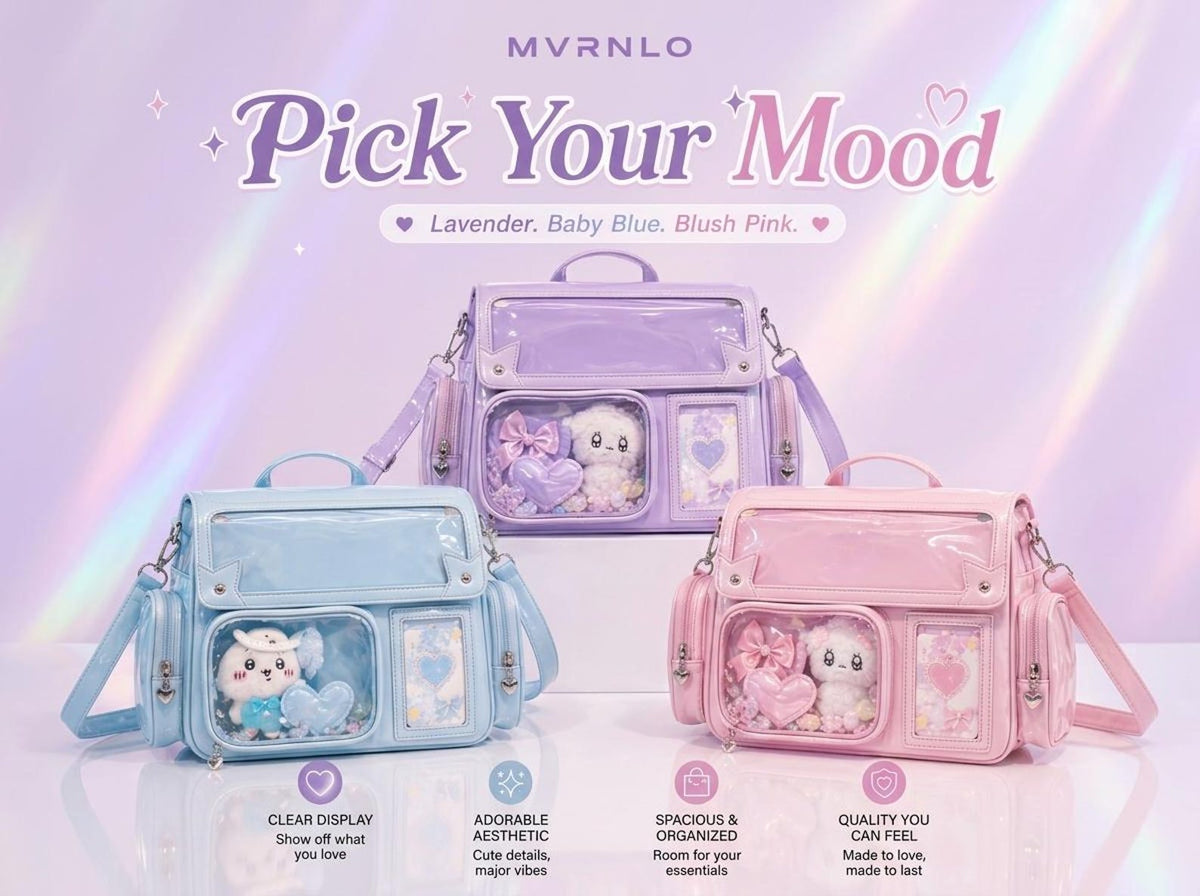 Kawaii Ita Bag Messenger - Clear Window