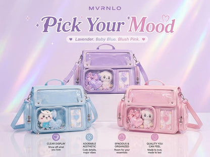 Kawaii Ita Bag Messenger - Clear Window