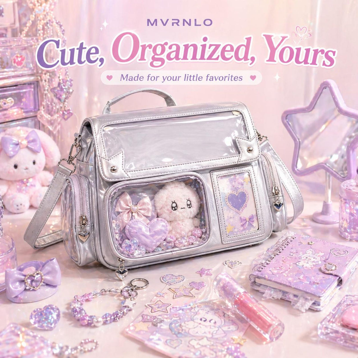Kawaii Ita Bag Messenger - Clear Window