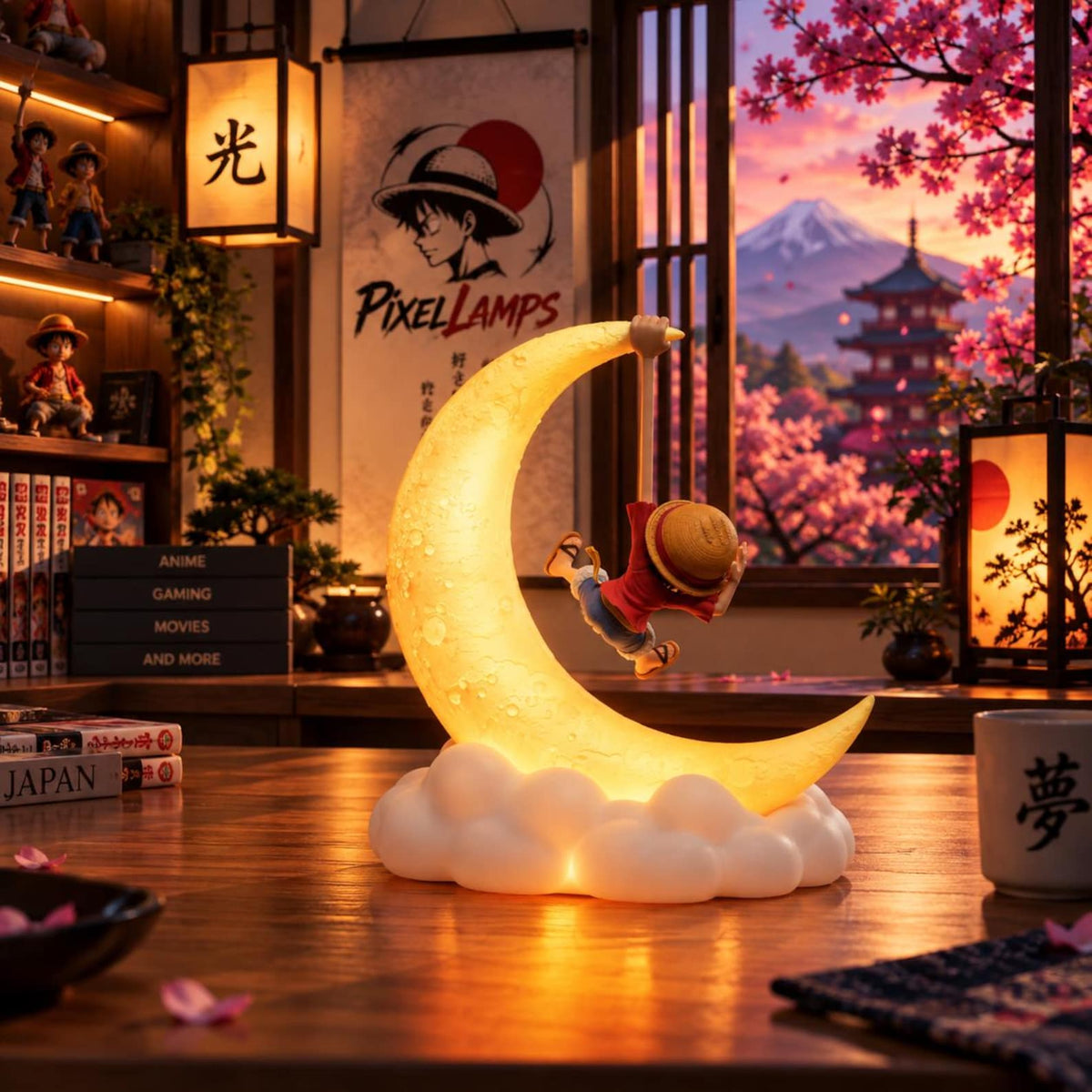 Luffy Moon Lamp