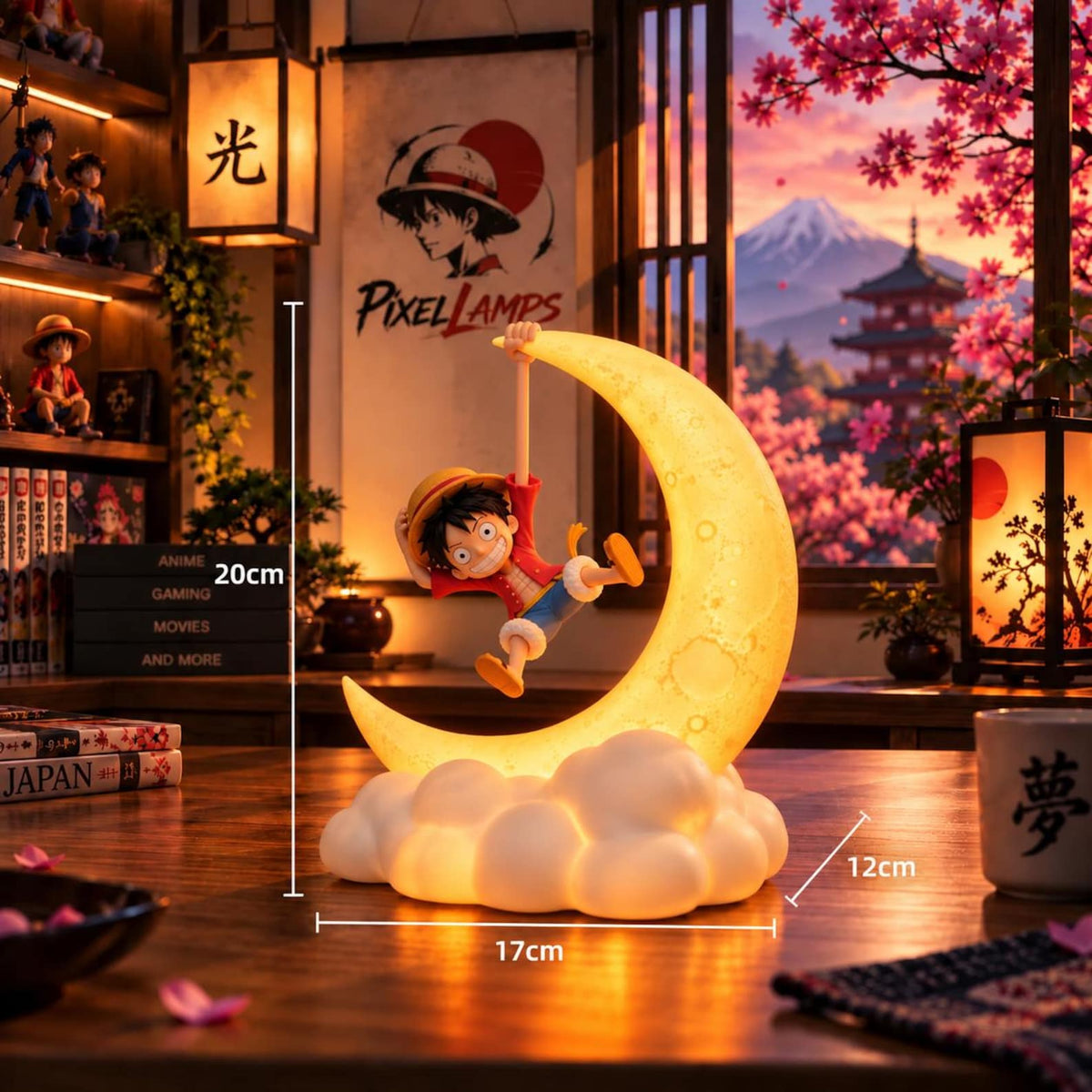 Luffy Moon Lamp
