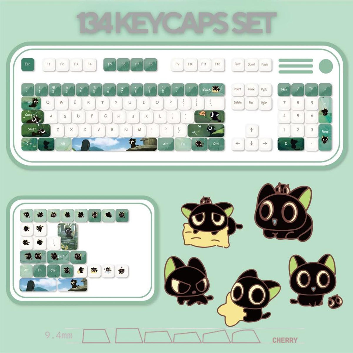 Luo Xiaohei Anime Keycap Set - 134 Keys