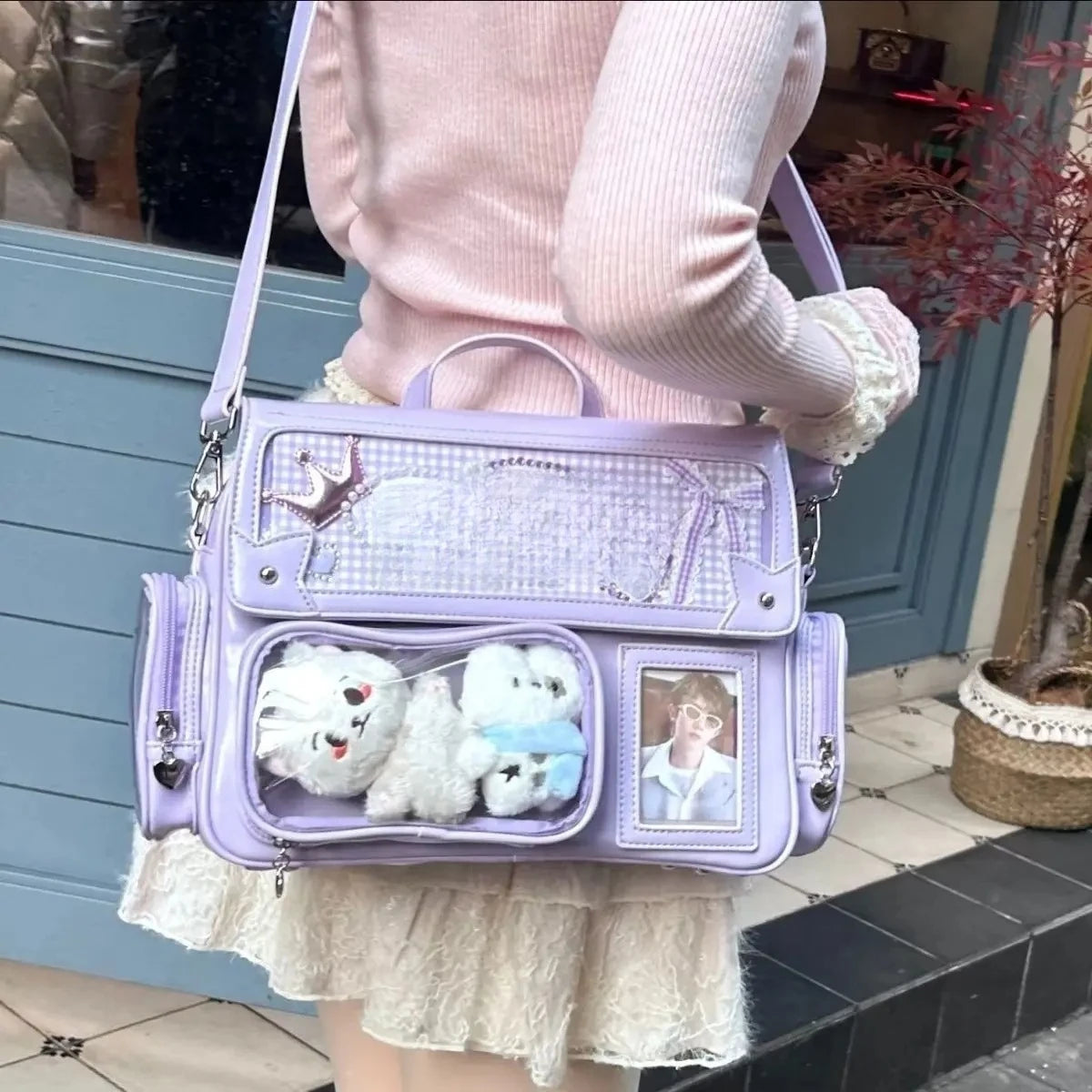 Clear display ita bag anime backpack – alternate view 5