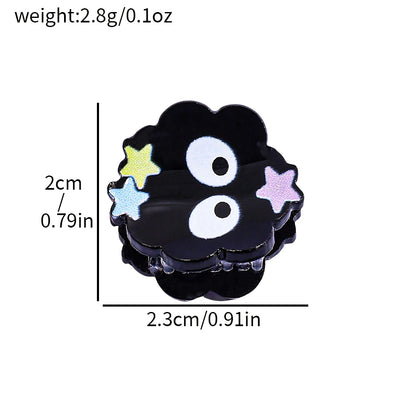 Studio Ghibli Soot Sprite hair claw clip – detail view