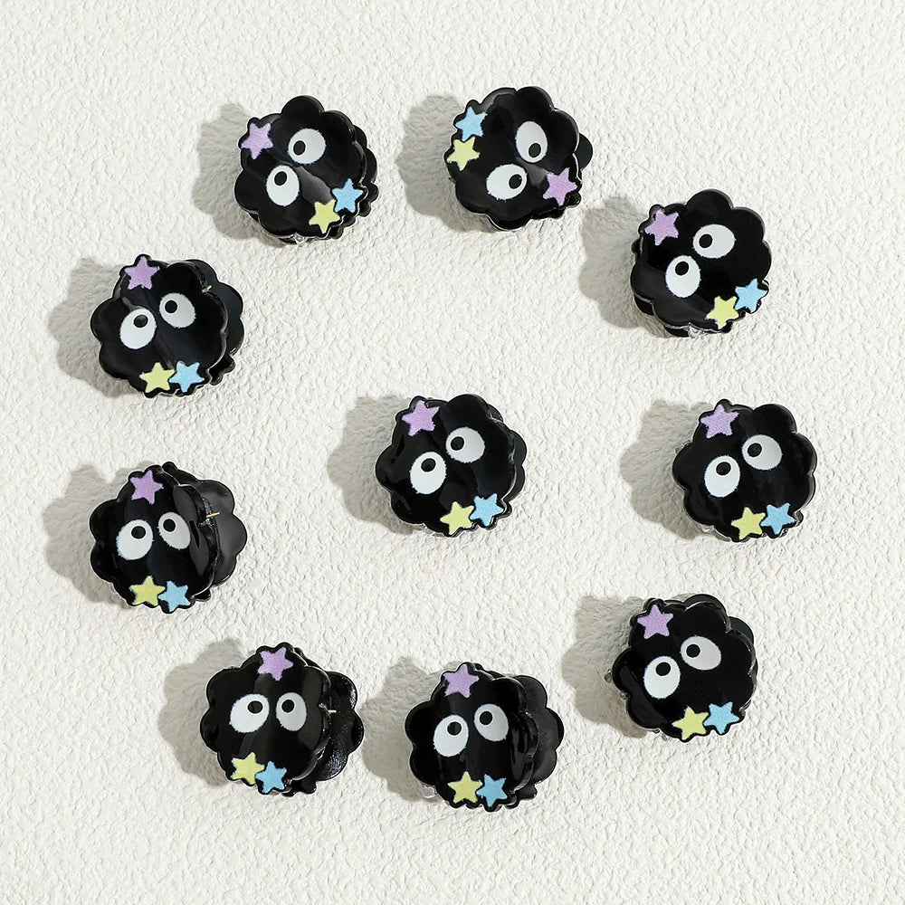 Studio Ghibli Soot Sprite hair claw clip – back view