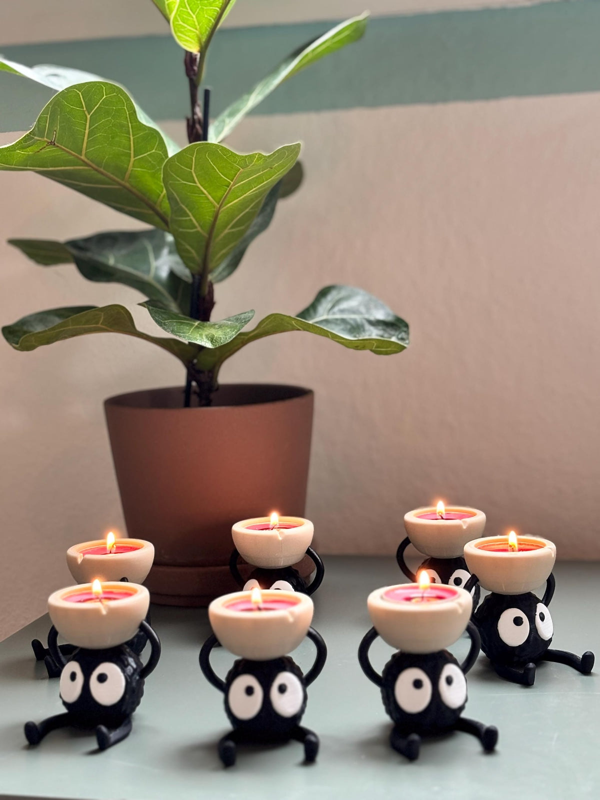 Studio Ghibli Soot Sprite Candle Holder Decor
