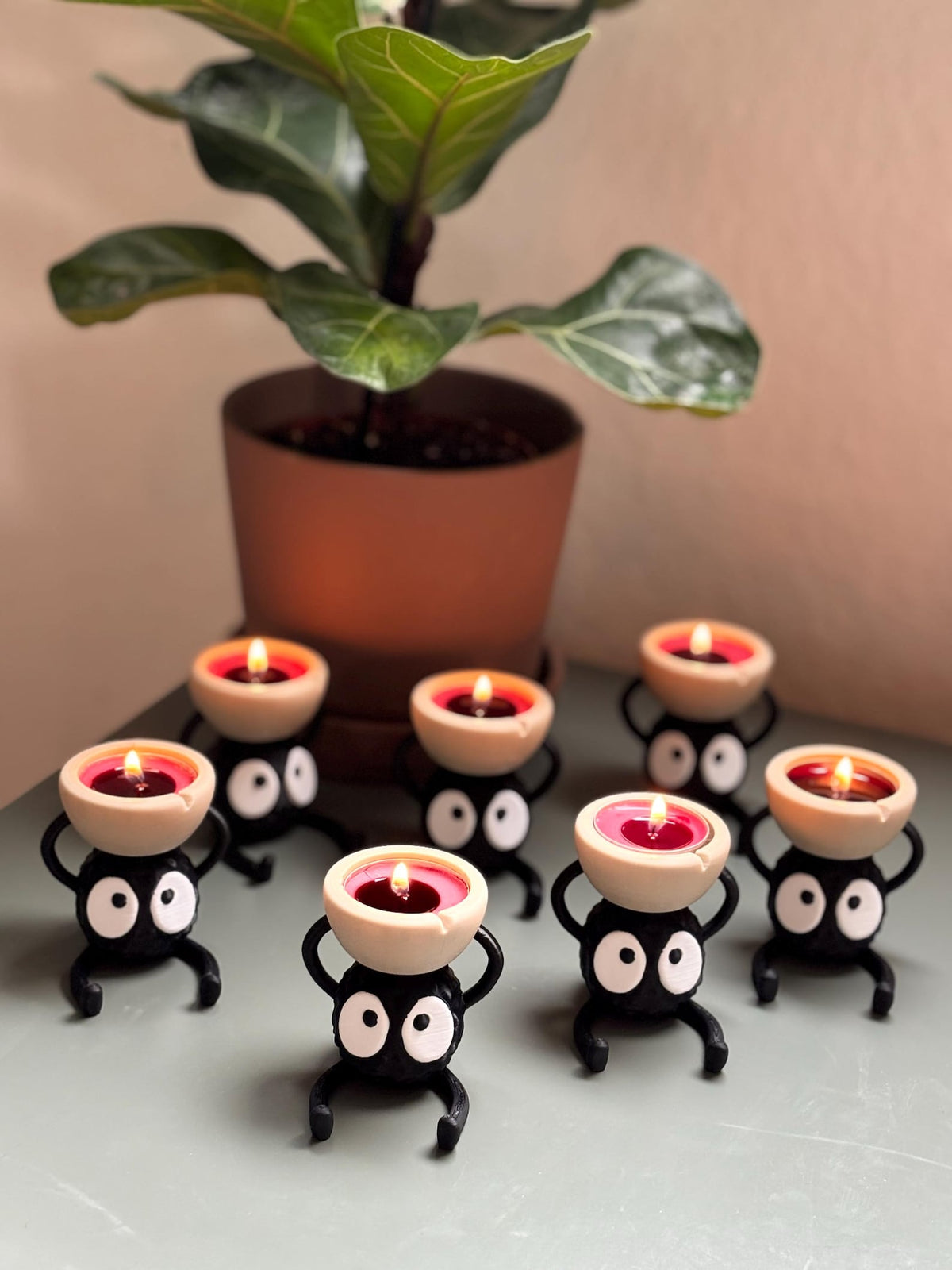 Studio Ghibli Soot Sprite Candle Holder Decor