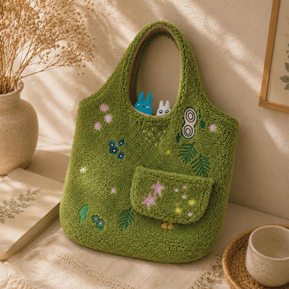 Totoro Moss Tote Bag Forest