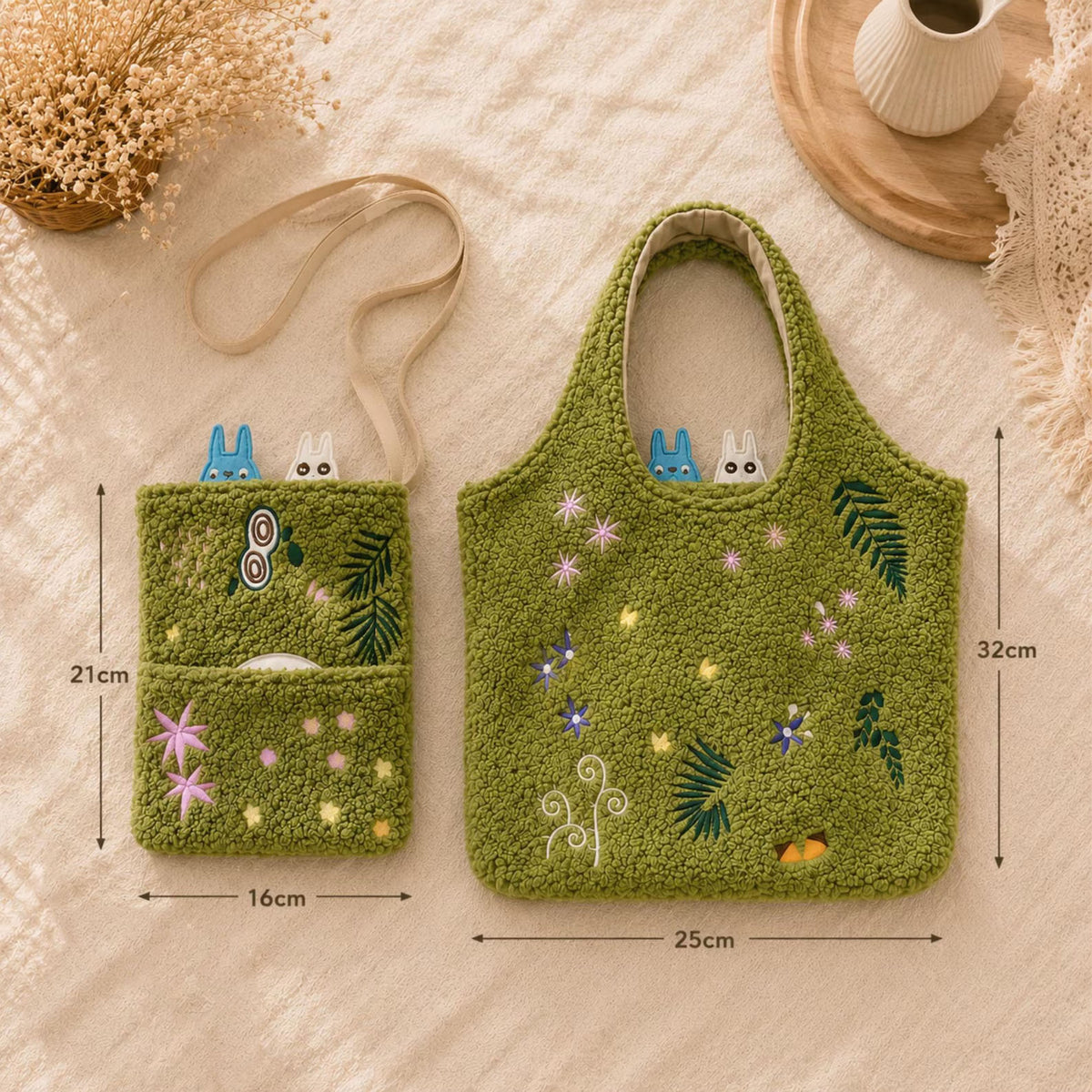 Totoro Moss Tote Bag Forest
