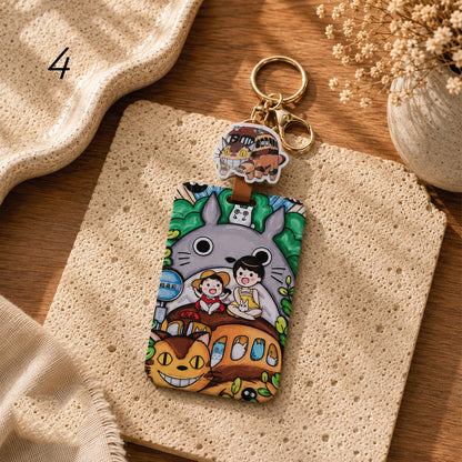 Totoro Acrylic Card Holder Keychain