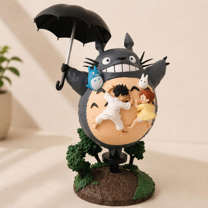 Totoro Flying Umbrella Statue